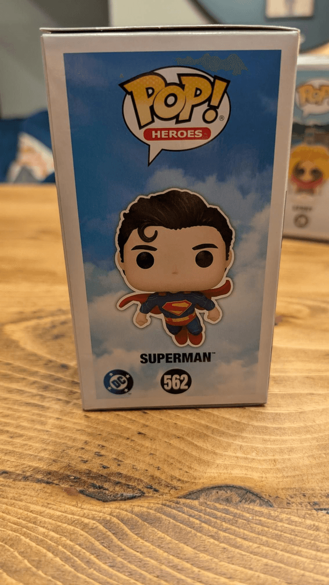 Funko Pop DC Superman 562 Signed By James Gunn with Beckett Authentication 