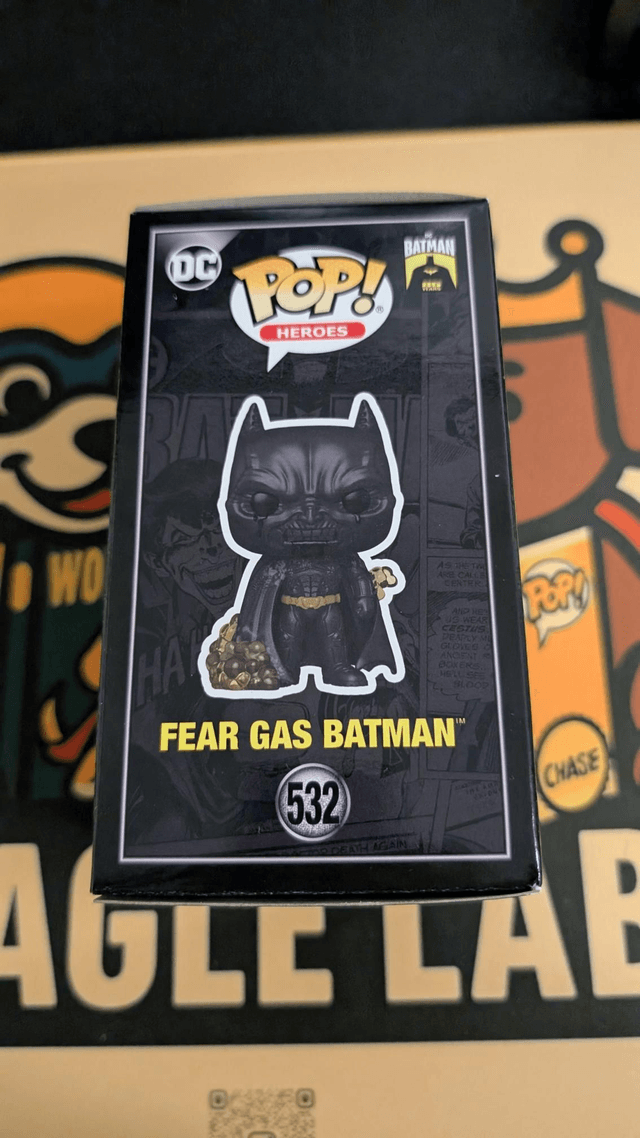 Funko Pop DC The Dark Knight Fear Gas Batman 532 Signed by Christian Bale with PSA COA