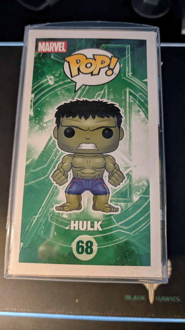 Funko Pop Marvel Avengers Age Of Ultron Hulk 68 Signed By Mark Ruffalo with SWAU Authentication 
