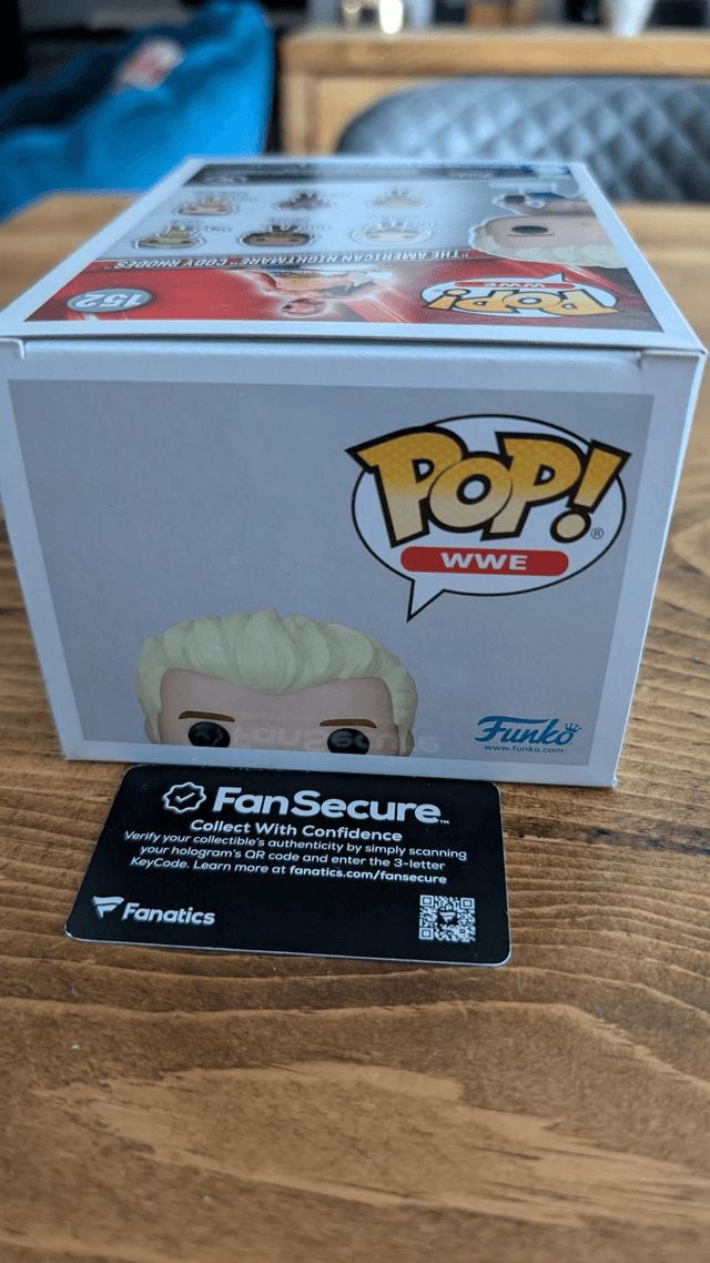 Funko Pop WWE Cody Rhodes 152 Signed with Fanatics Authentication