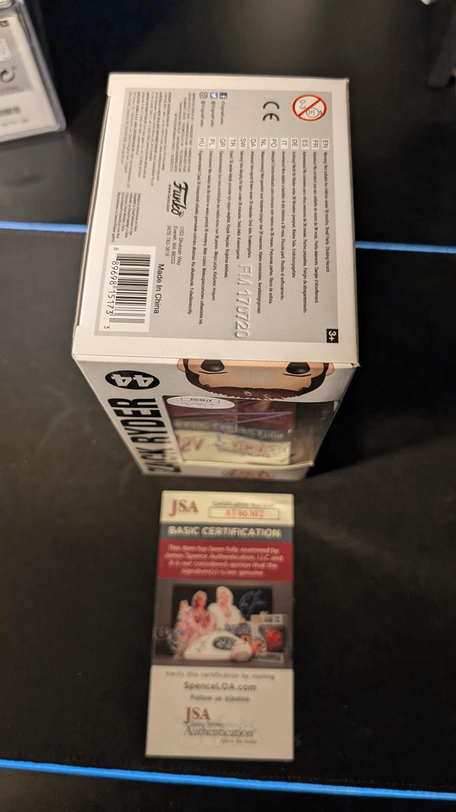 Funko Pop WWE Zack Ryder 44 Signed with JSA COA 