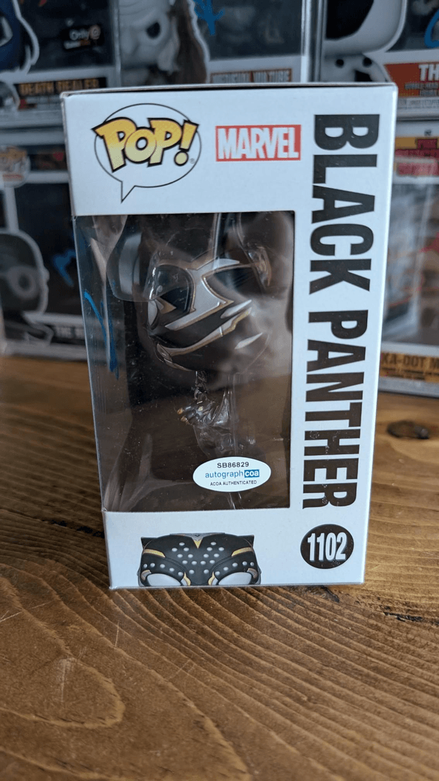 Funko Pop Marvel Black Panther Wakanda Forever 1102 Signed By Ryan Coogler with ACOA 
