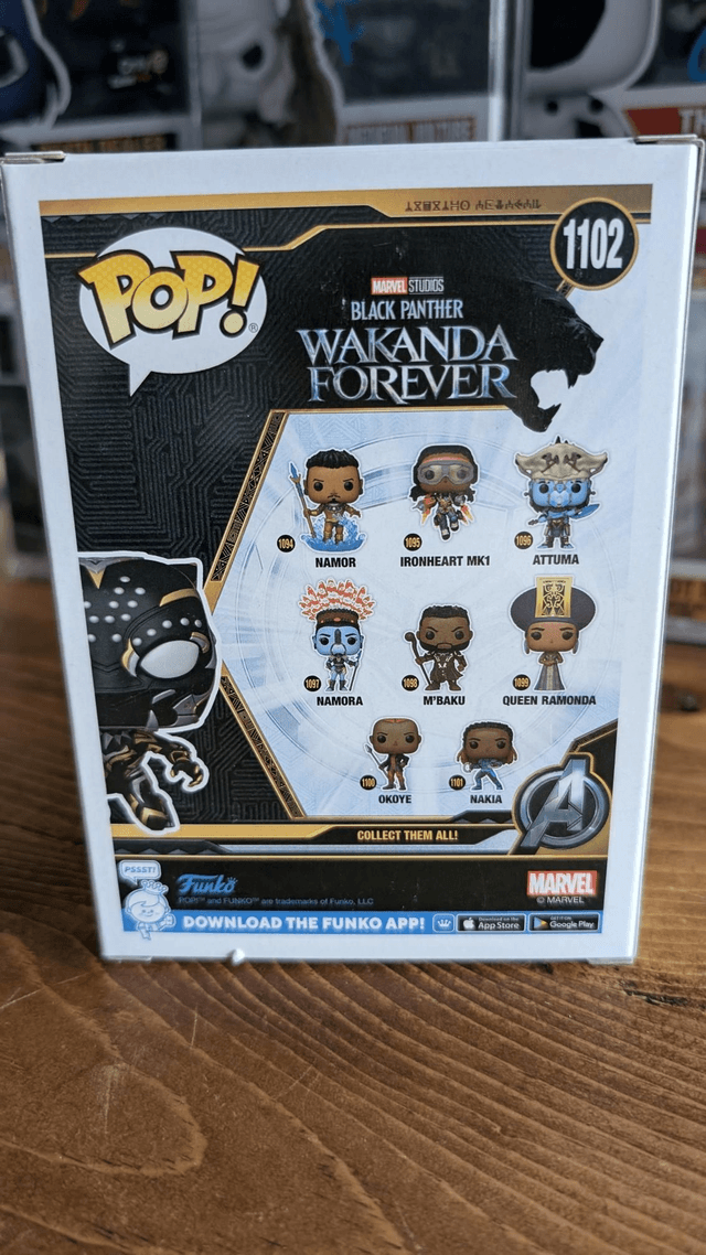 Funko Pop Marvel Black Panther Wakanda Forever 1102 Signed By Ryan Coogler with ACOA 