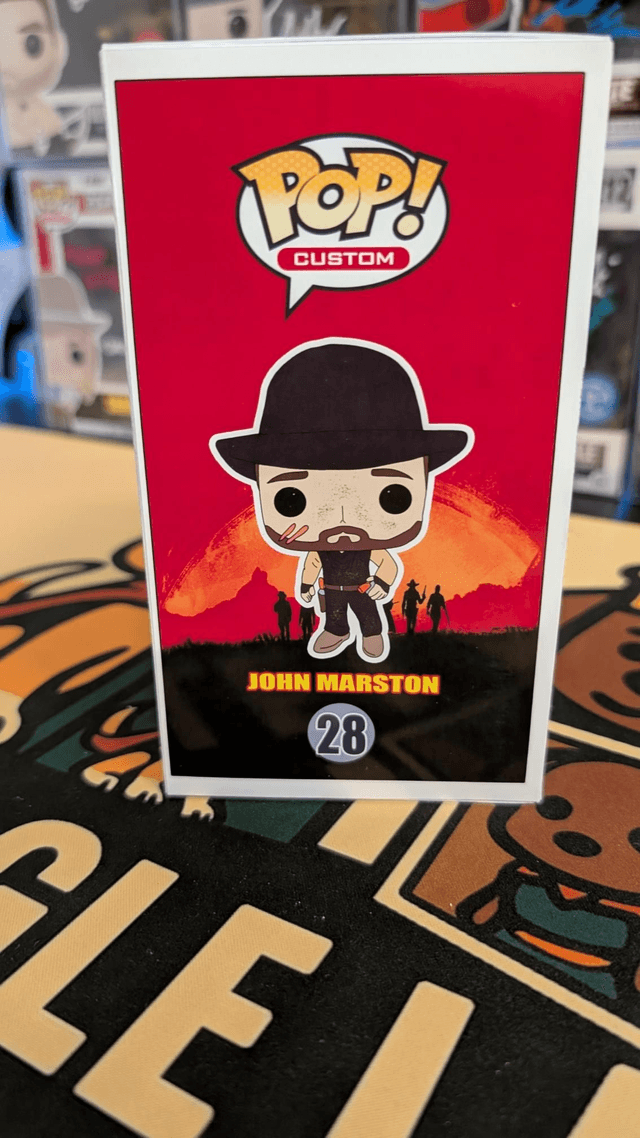 Custom Funko Pop Red Dead Redemption John Marston Signed by Rob Wiethoff with SWAU COA