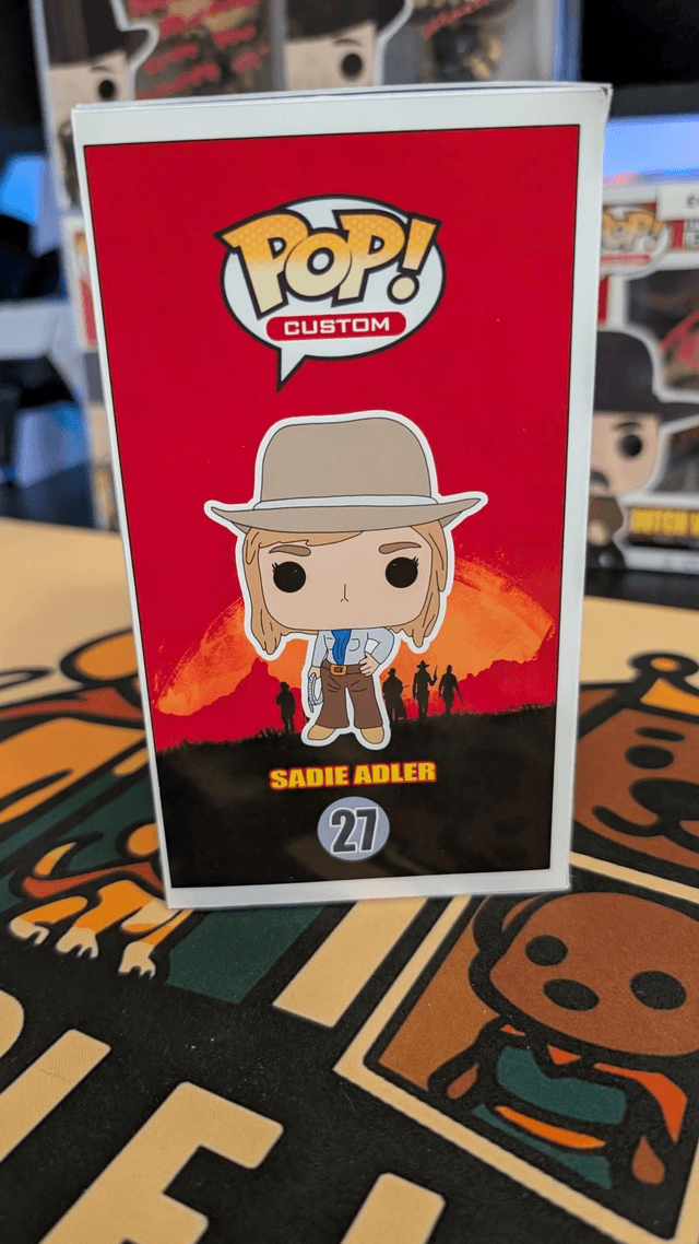 Custom Funko Pop Red Dead Redemption Sadie Adler Signed by Alex McKenna with SWAU COA