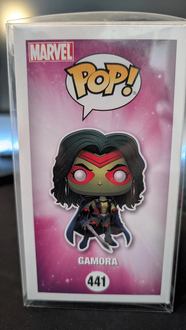 Funko Pop Marvel Guardians of the Galaxy Gamora 441 Signed By Zoe Saldana with Beckett Authentication 
