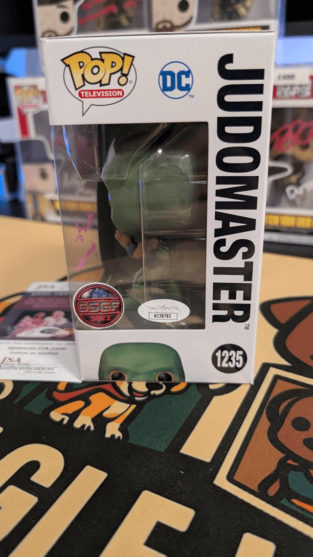 Funko Pop DC Peacemaker Judomaster 1235 Signed by Nhut Le with JSA COA 