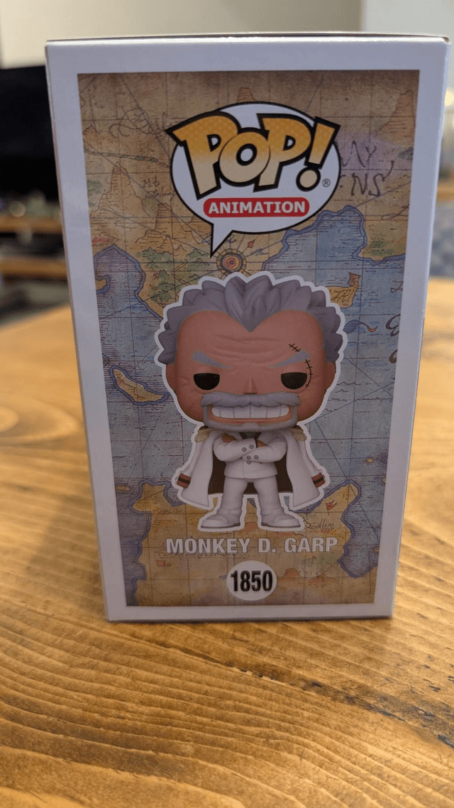 Funko Pop One Piece Monkey D Garp 1850 Signed by Vincent Regan with SWAU Authentication