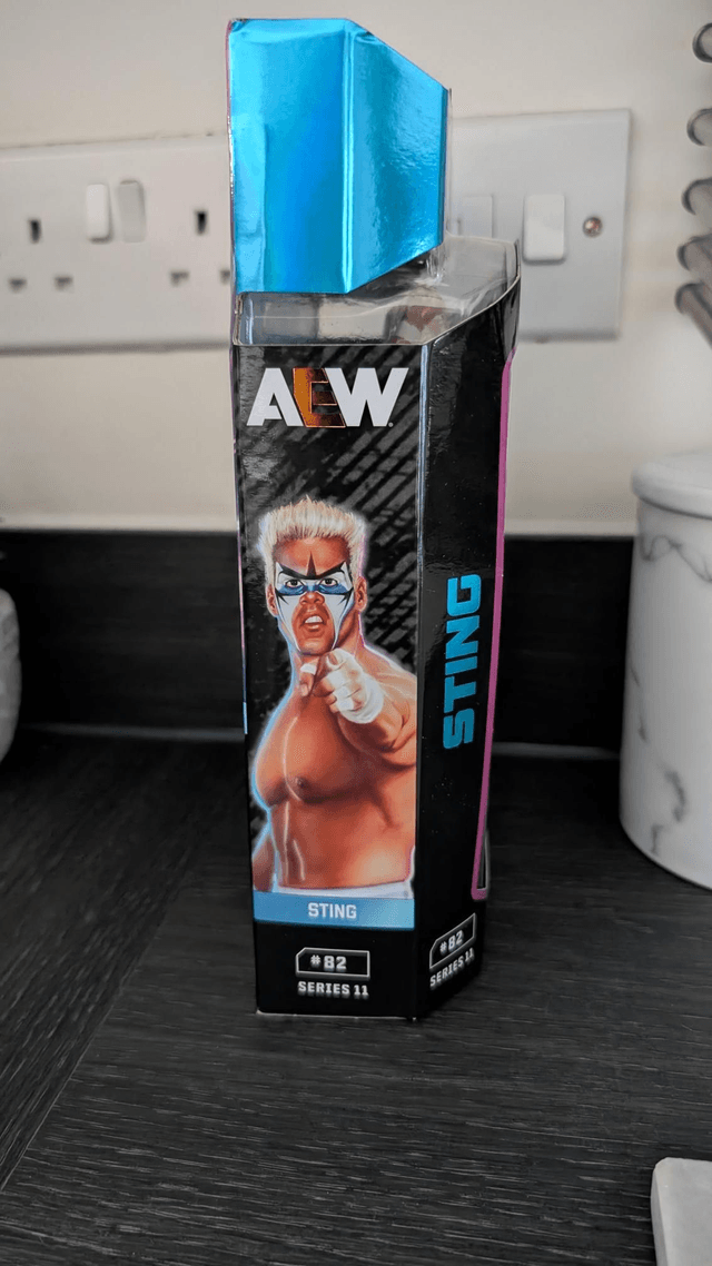 AEW Signed Unmatched Series 11 Luminaries Sting #82 Figure with SWAU Authentication 