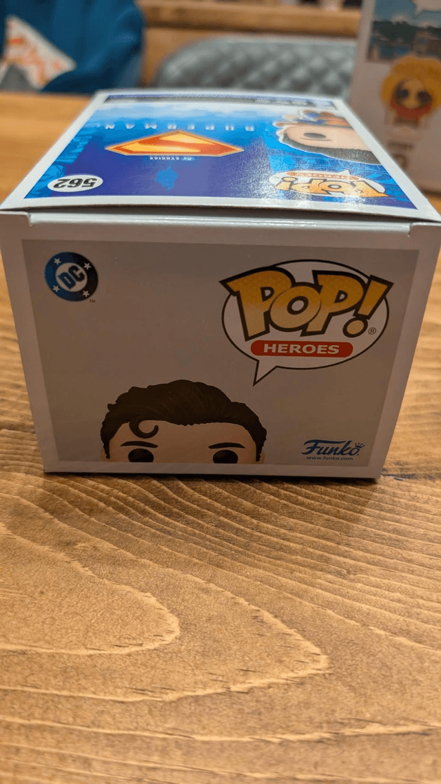 Funko Pop DC Superman 562 Signed By James Gunn with Beckett Authentication 