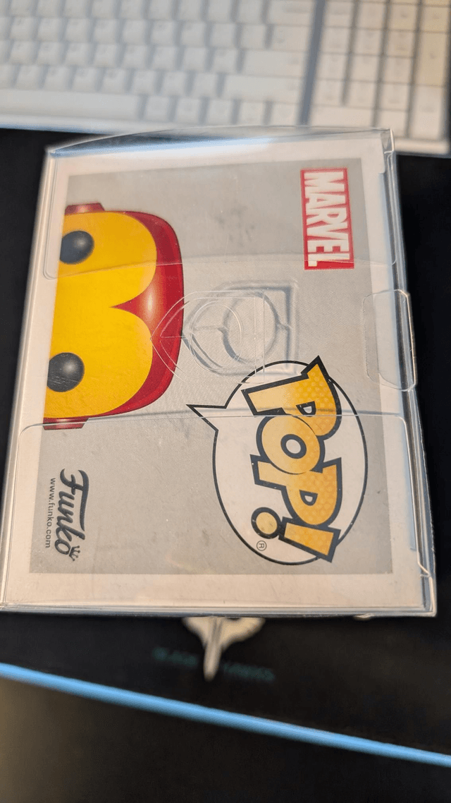 Funko Pop Marvel Iron Man 04 Signed By Adrian Pasdar With JSA COA 
