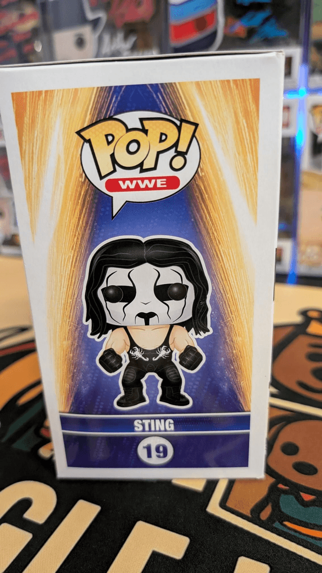 Funko Pop WWE Sting 19 Signed with SWAU COA