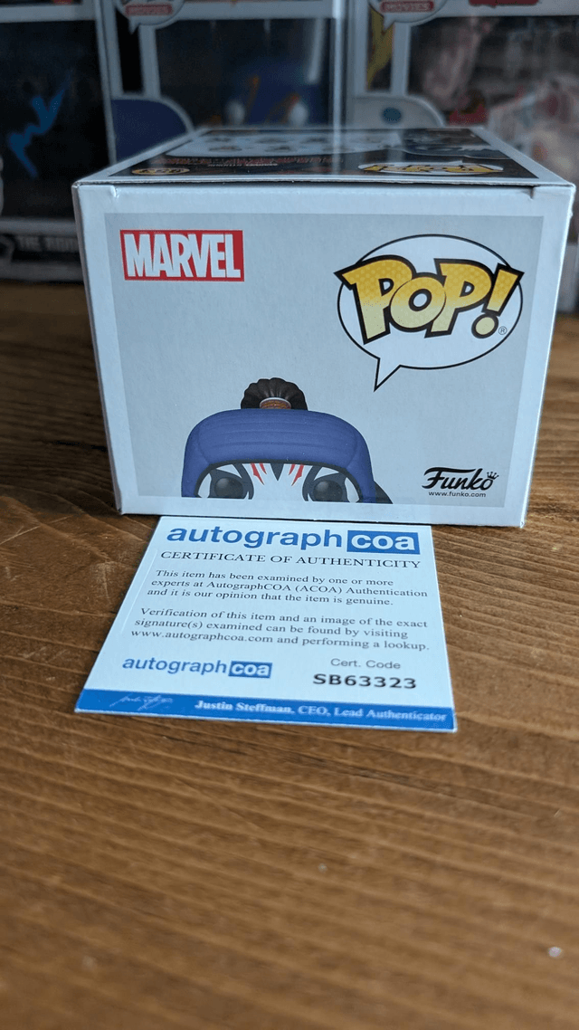 Funko Pop Marvel Shang Chi Death Dealer 853 Signed by Andy Le with ACOA