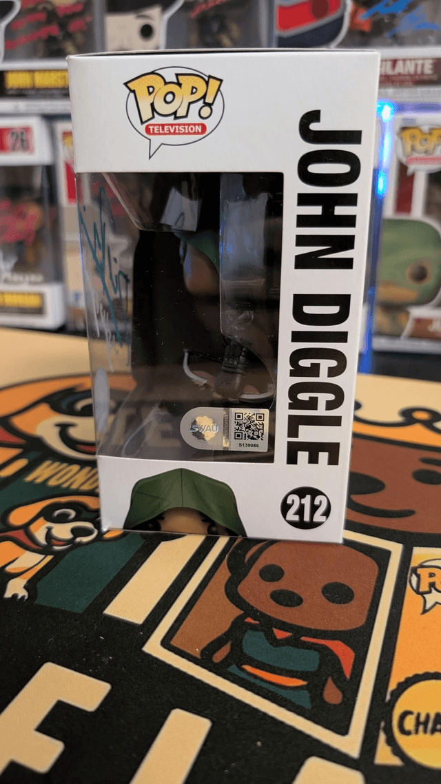 Funko Pop DC Arrow John Diggle Signed By David Ramsey with SWAU COA 