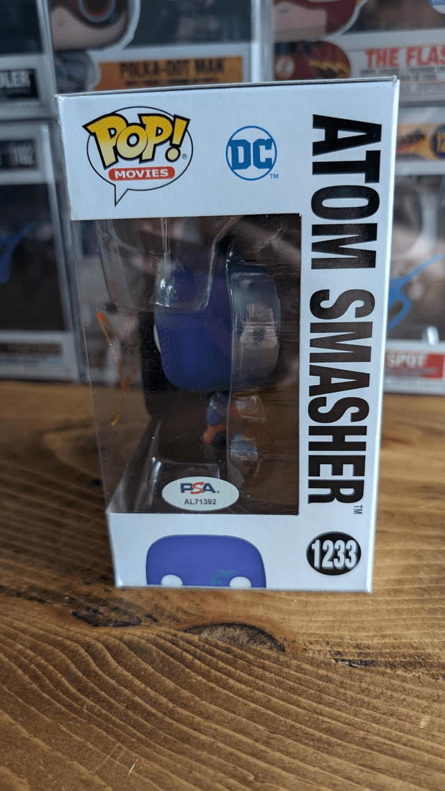 Funko Pop DC Black Adam Atom Smasher 1233 Signed by Noah Centineo with PSA COA