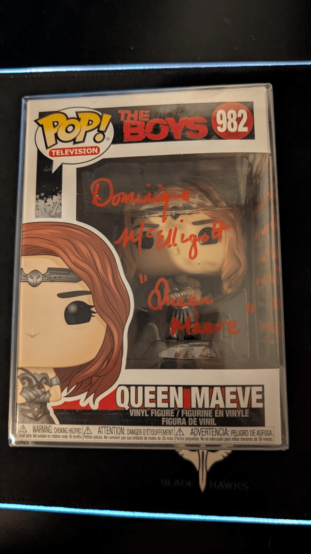 Funko Pop The Boys Queen Maeve 982 Signed By Dominique McElligott with SWAU Authentication 