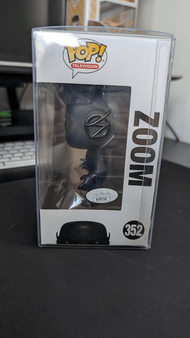 Funko Pop DC The Flash Zoom 352 Signed by Teddy Sears with JSA COA