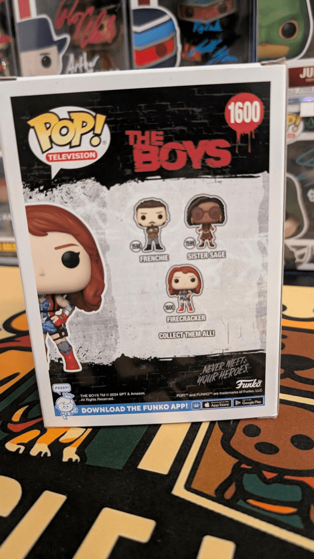 Funko Pop The Boys Firecracker 1600 Signed by Valorie Curry with SWAU COA