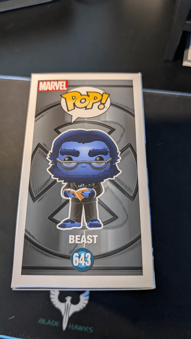 Funko Pop Marvel X-Men Beast 643 Signed by Kelsey Grammer with JSA COA 