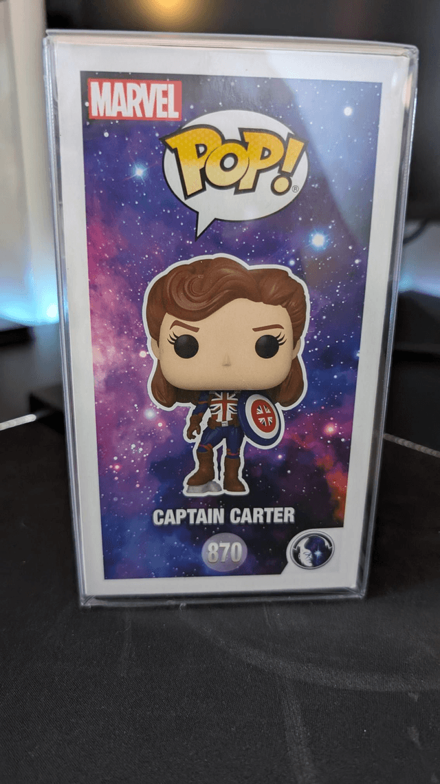 Funko Pop Marvel What If Captain Carter 870 Signed By Hayley Atwell 