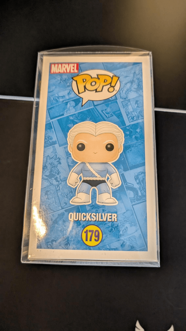 Funko Pop Marvel X-Men Quicksilver 179 Signed By Aaron Taylor-Johnson with ACOA 