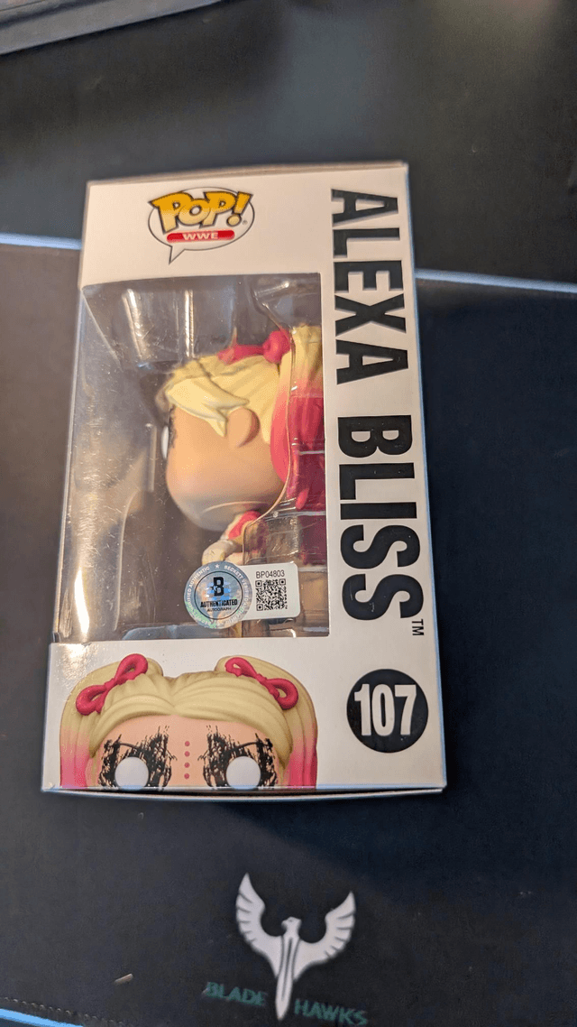 Funko Pop WWE Alexa Bliss 107 Signed with Beckett Authentication 