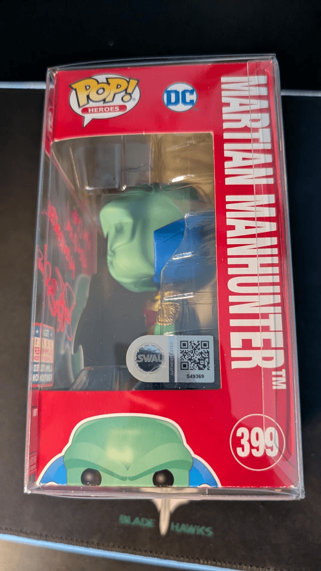 Funko Pop DC Martian Manhunter Signed By David Harewood with SWAU Authentication 