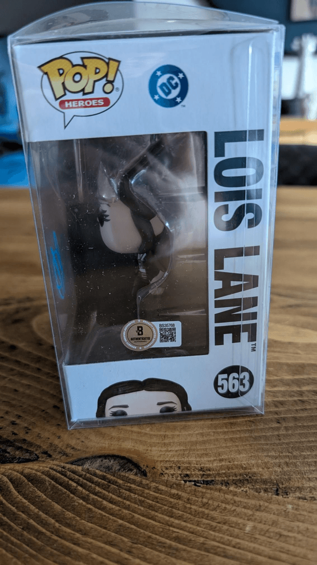 Funko Pop DC Superman Lois Lane 563 Signed by Rachel Brosnahan with Beckett Authentication