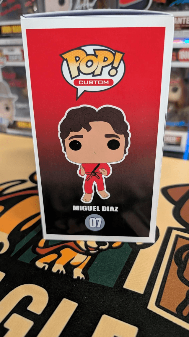Custom Funko Pop Cobra Kai Miguel Diaz Signed by Xolo Mariduena with SWAU COA 