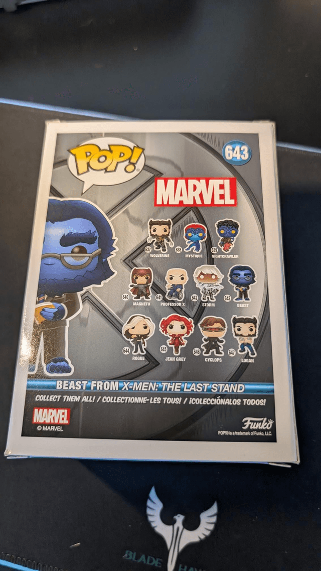 Funko Pop Marvel X-Men Beast 643 Signed by Kelsey Grammer with JSA COA 