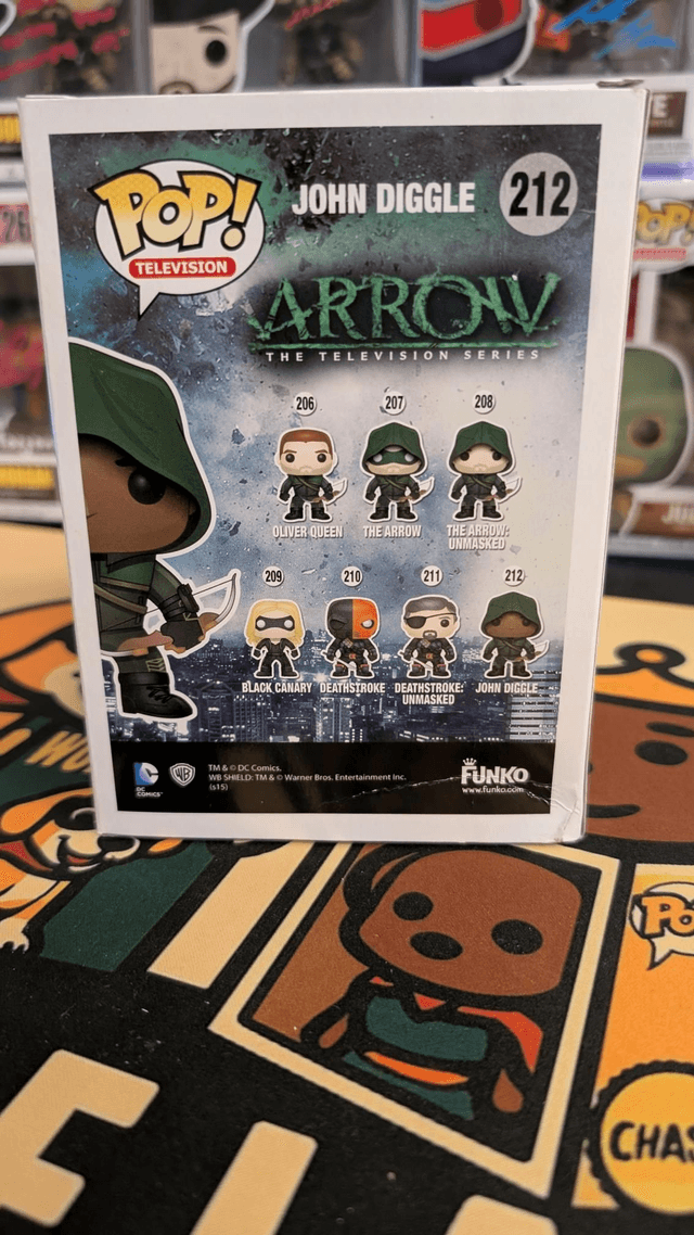 Funko Pop DC Arrow John Diggle Signed By David Ramsey with SWAU COA 
