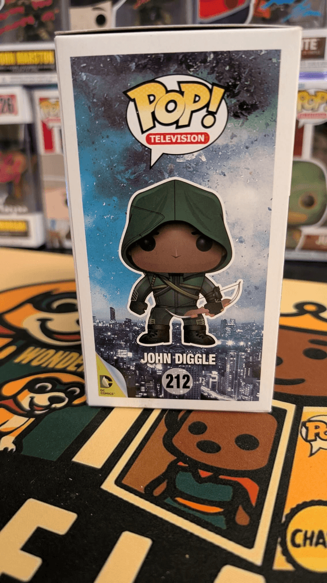 Funko Pop DC Arrow John Diggle Signed By David Ramsey with SWAU COA 