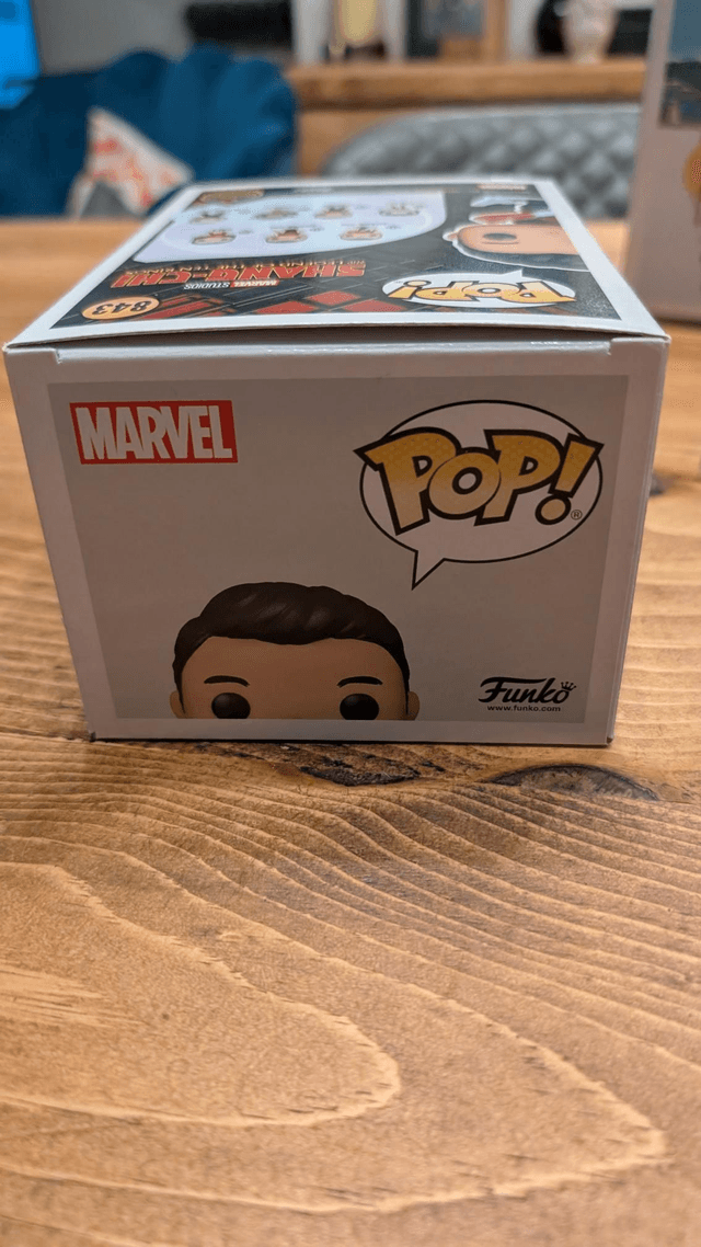 Funko Pop Marvel Shang-Chi 844 Signed by Simu Lou with Beckett Witnessed Authentication