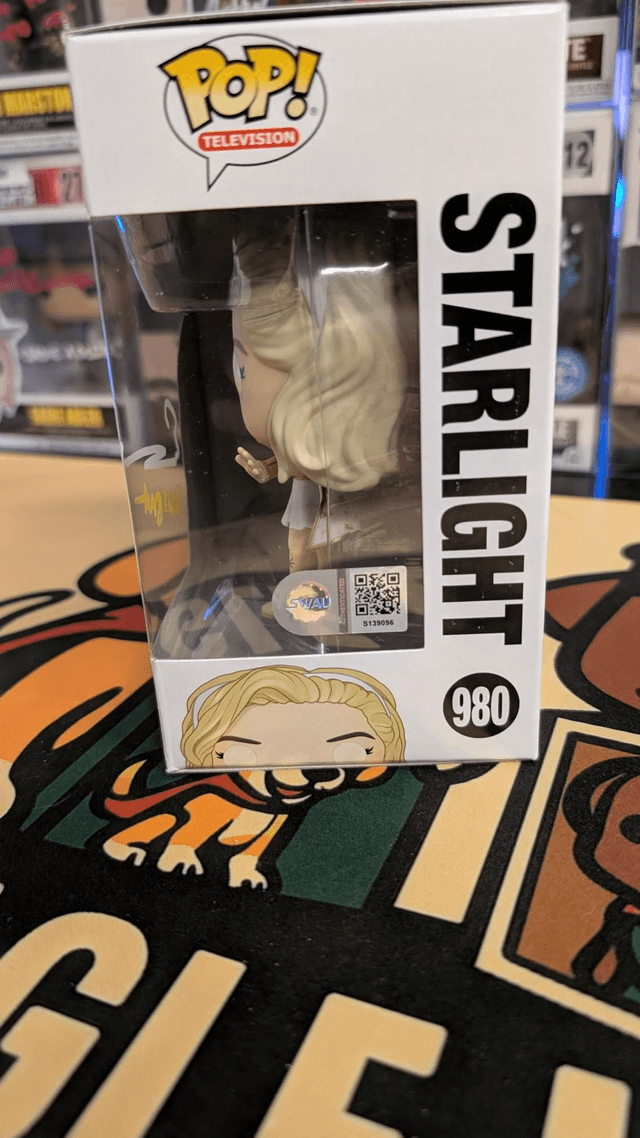 Funko Pop The Boys Starlight 980 Signed by Erin Moriarty with SWAU COA 