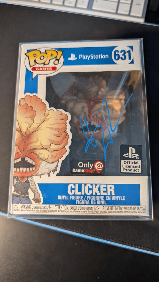 Funko Pop Playstation The Last Of Us Clicker 631 Signed By Gabriel Luna with SWAU Authentication 
