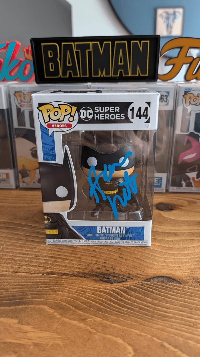 Funko Pop DC Batman 144 Signed by Hamish Linklater with Beckett Authentication