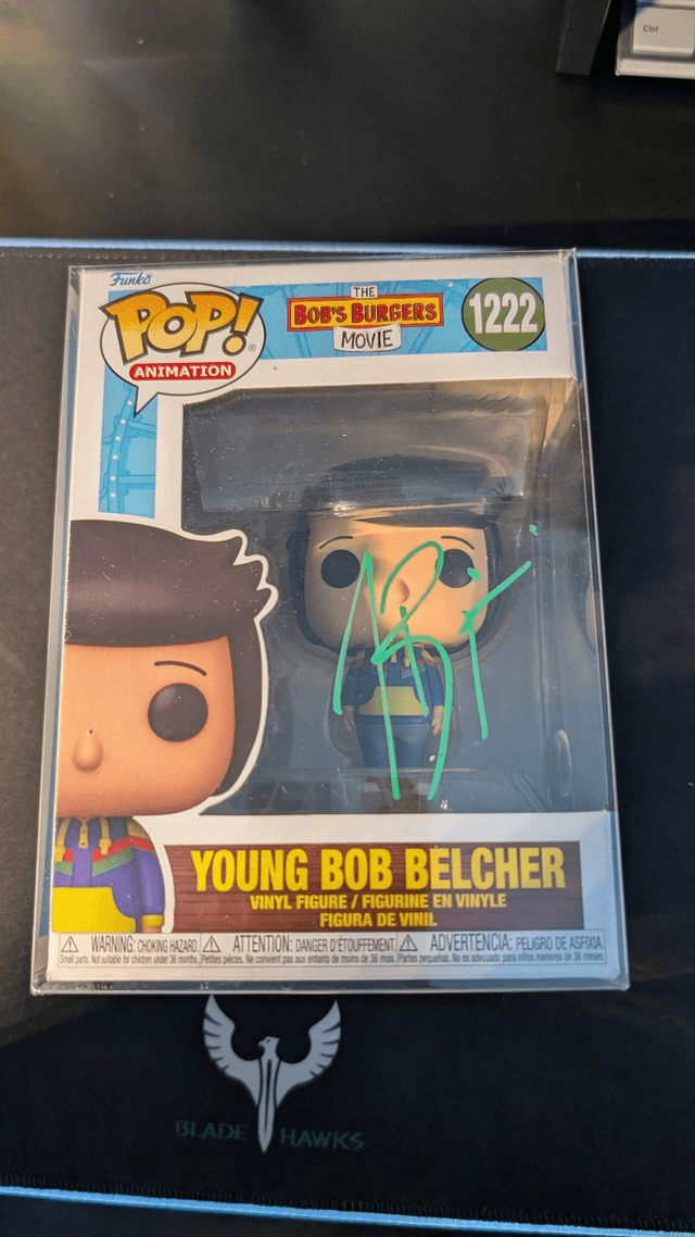 Funko Pop Bobs Burgers Young Bob 1222 Signed By H Jon Benjamin with SWAU Authentication 