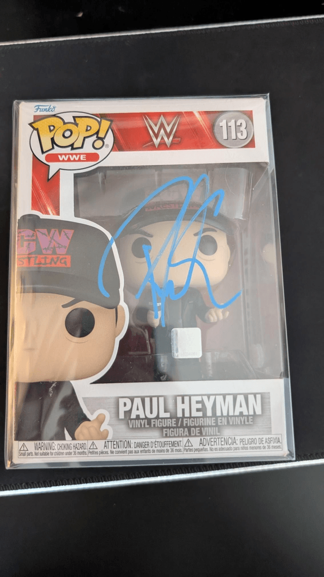Funko Pop WWE Paul Heyman Signed with JSA COA 