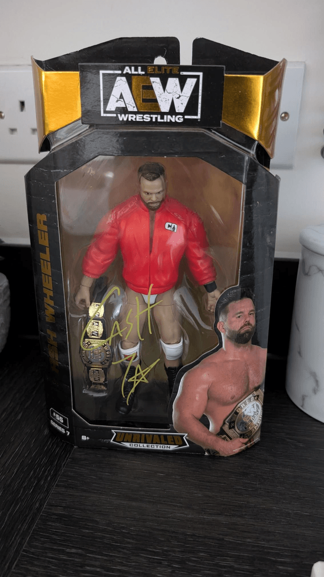AEW Signed Unrivaled Series 7 Cash Wheeler #55 Figure with SWAU Authentication 