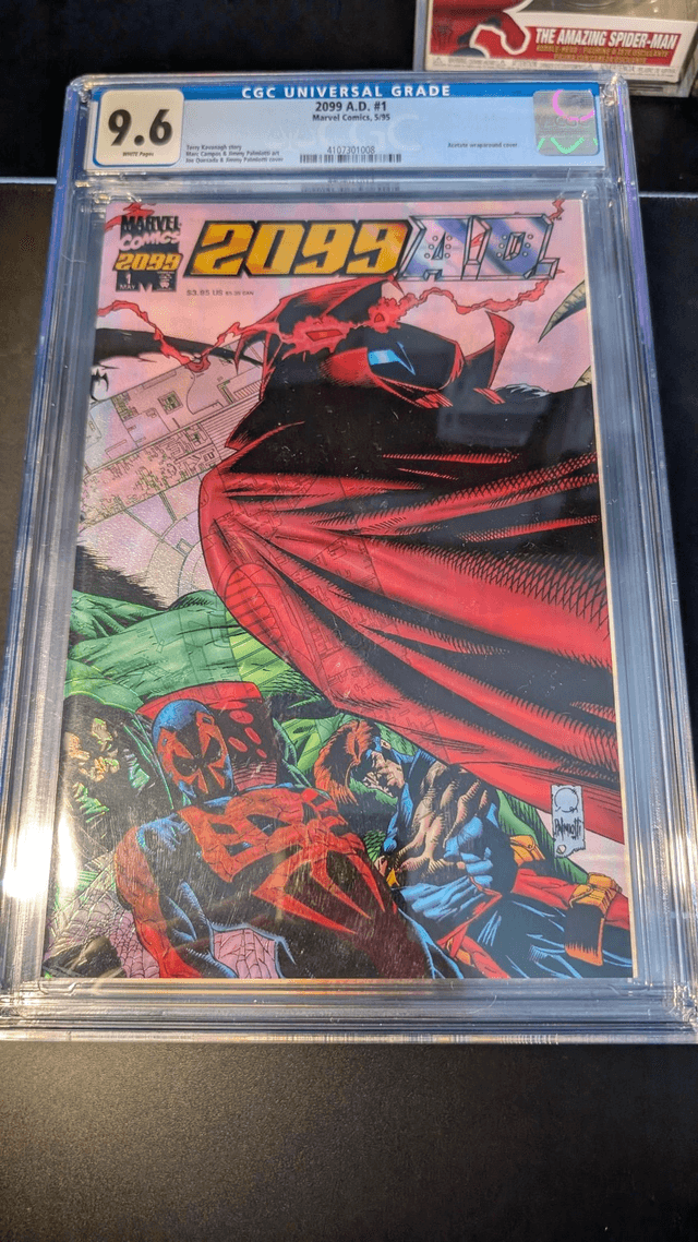 CGC Graded Comic 9.6 Spider-Man 2099 A.D. #1 Acetate Wrap Around