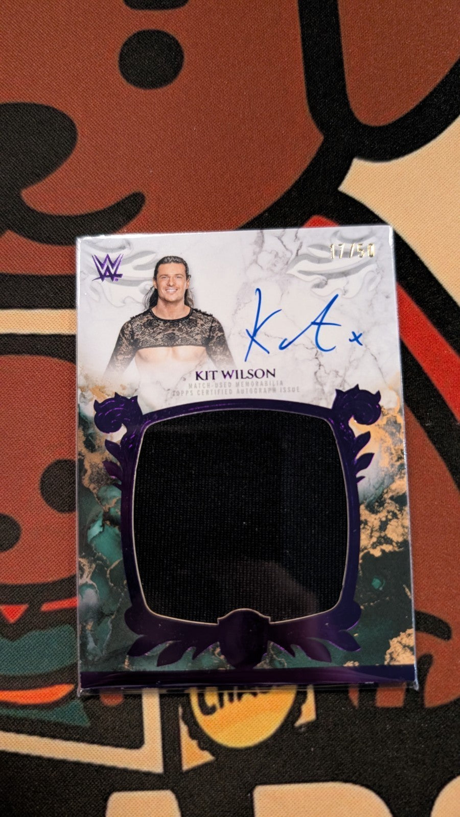 Kit Wilson Signed Autograph Relic /50 2025 Topps Royalty WWE