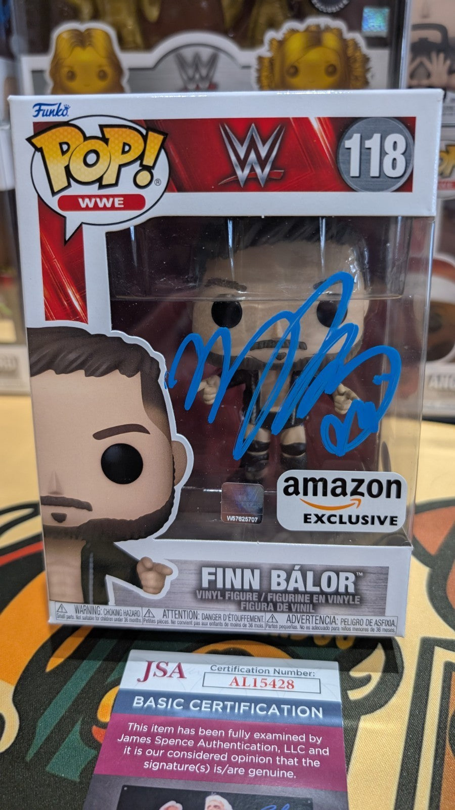 Funko POP! WWE Finn Balor #34 Signed JSA Authenticated COA