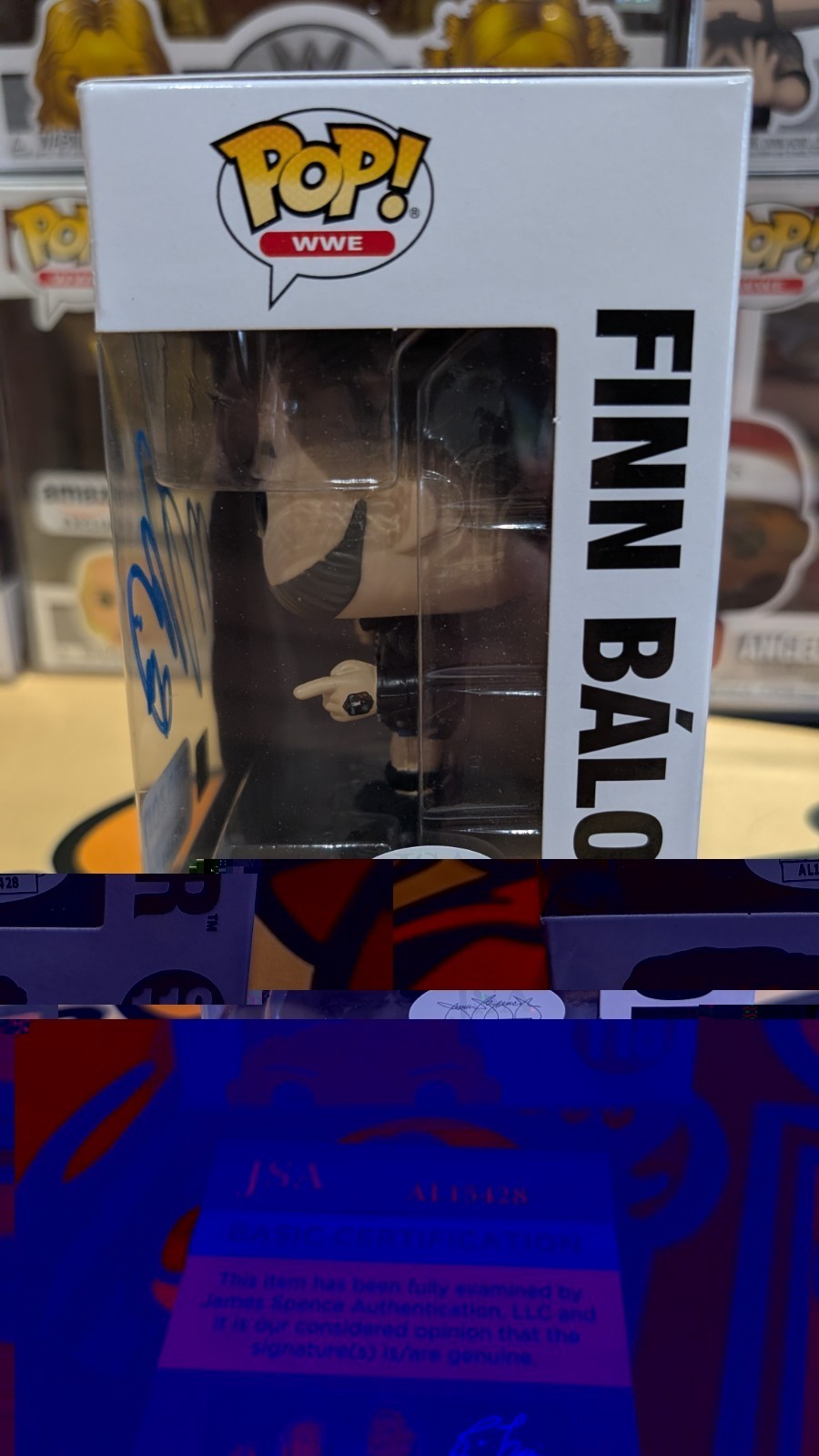 Funko POP! WWE Finn Balor #34 Signed JSA Authenticated COA