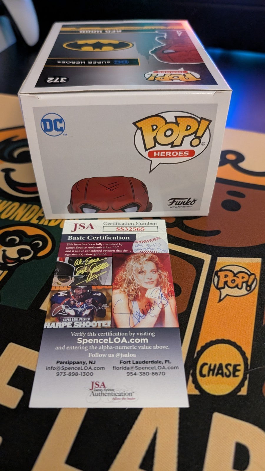 Curran Walters Titans TV Show Actor signed Red Hood Vinyl Funko Pop JSA COA