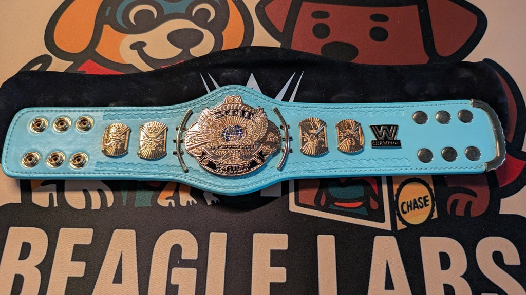 WWE Blue Winged Eagle Championship Mini Replica Title Belt