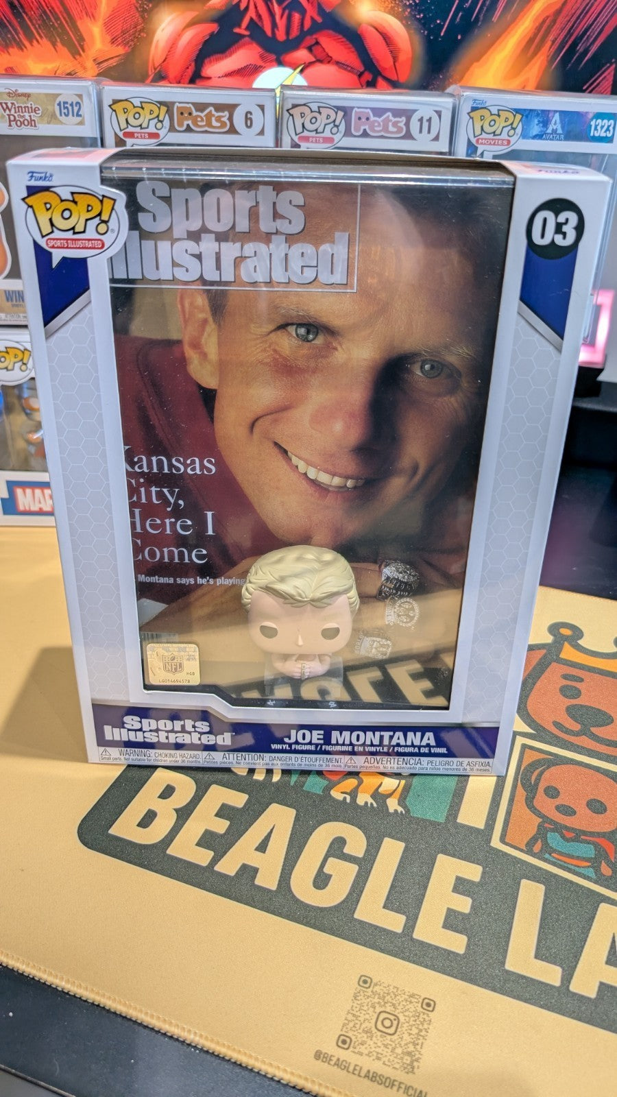 Funko Pop Joe Montana Sports Illustrated NFL 03 Brand New Vinyl Figure