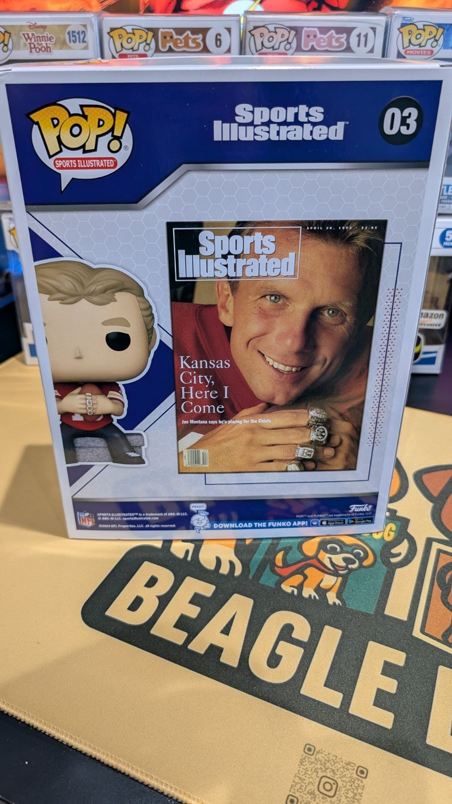 Funko Pop Joe Montana Sports Illustrated NFL 03 Brand New Vinyl Figure