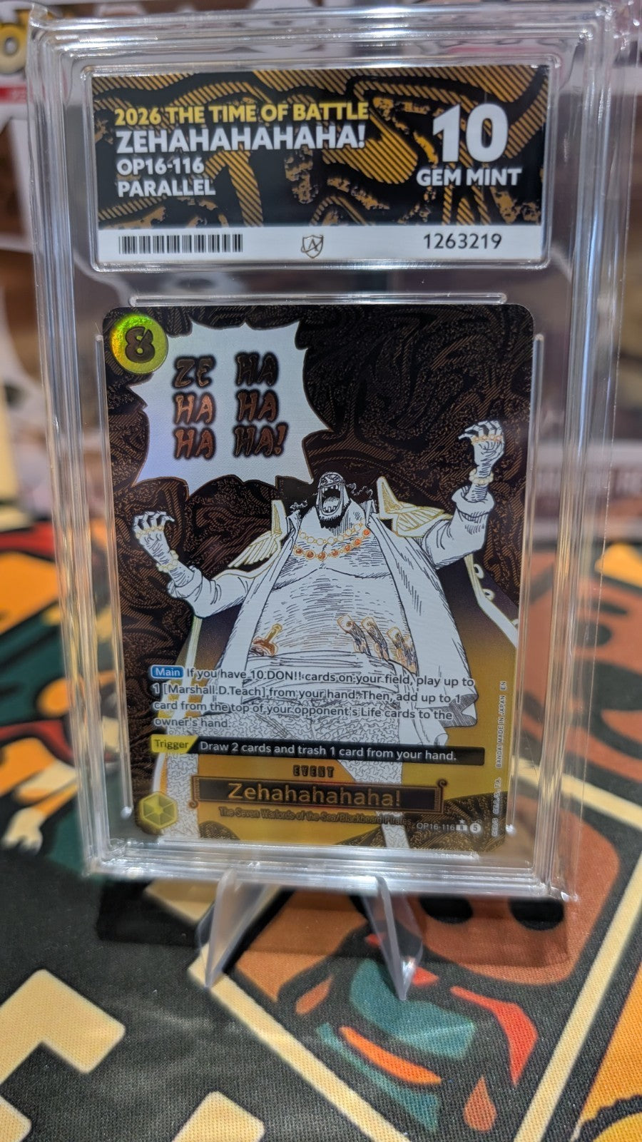 2026 - Zehahahahaha! - The Time Of Battle - OP16-116 Parallel ACE 10 Manga Event