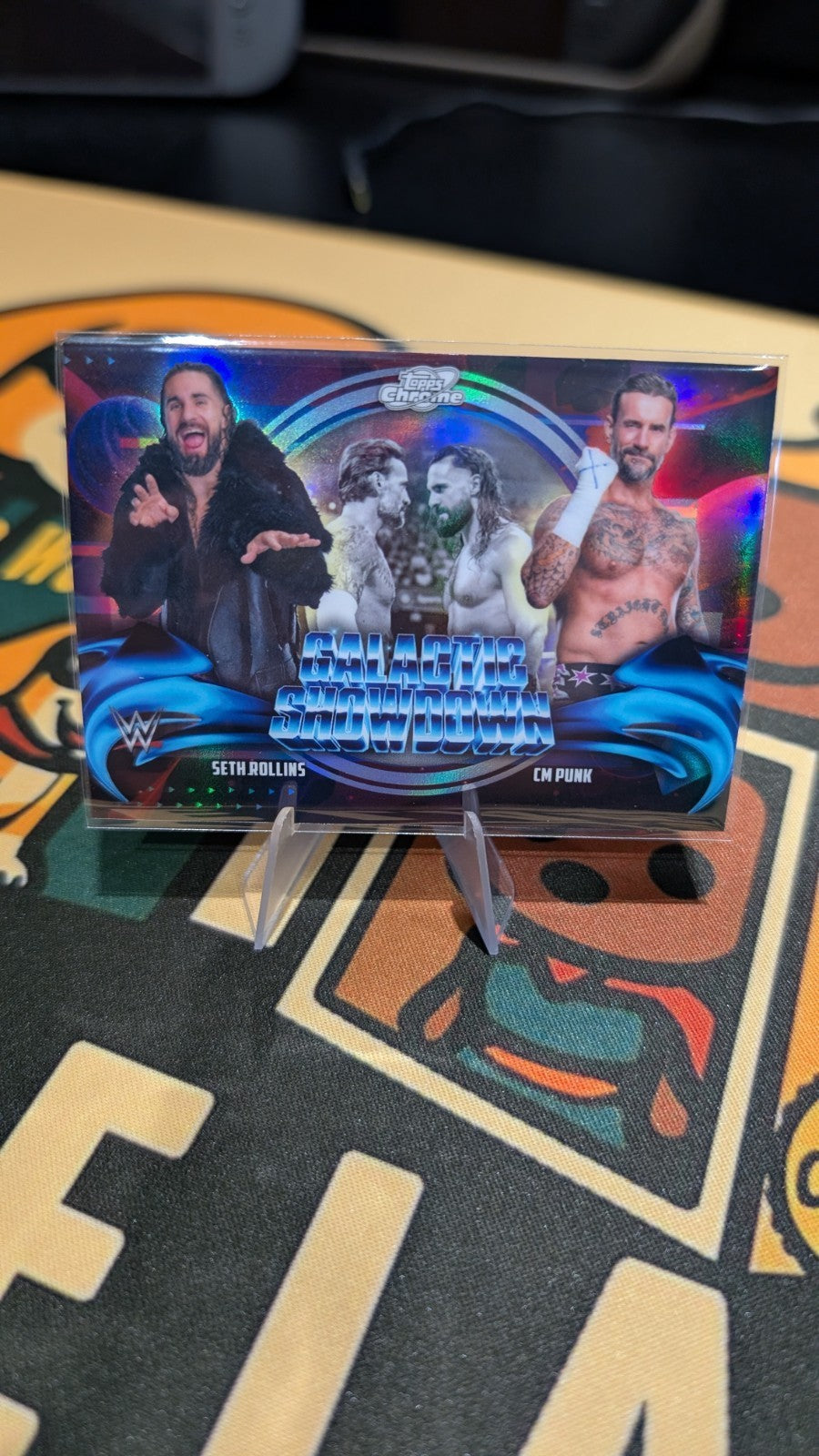 2026 Topps Chrome Cosmic WWE SETH ROLLINS CM PUNK #GS-10 GALACTIC SHOWDOWN