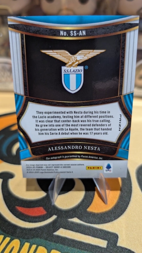 2024/25 Panini Select Serie A Alessandro Nesta Lazio Signed Autograph Card